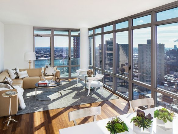 Picture of a furnished apartment living room